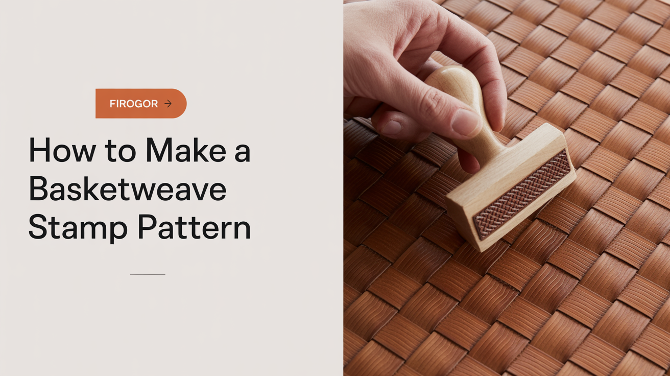 How to Make a Basketweave Stamp Pattern